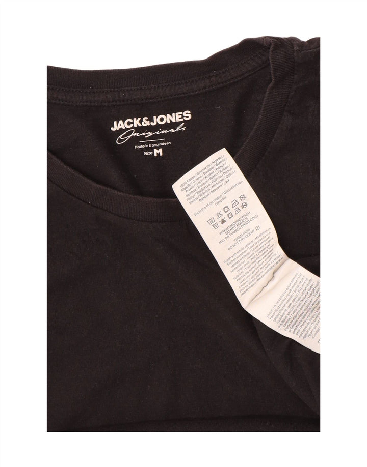 Jack & Jones Herren T-Shirt Top Medium Schwarz Baumwolle