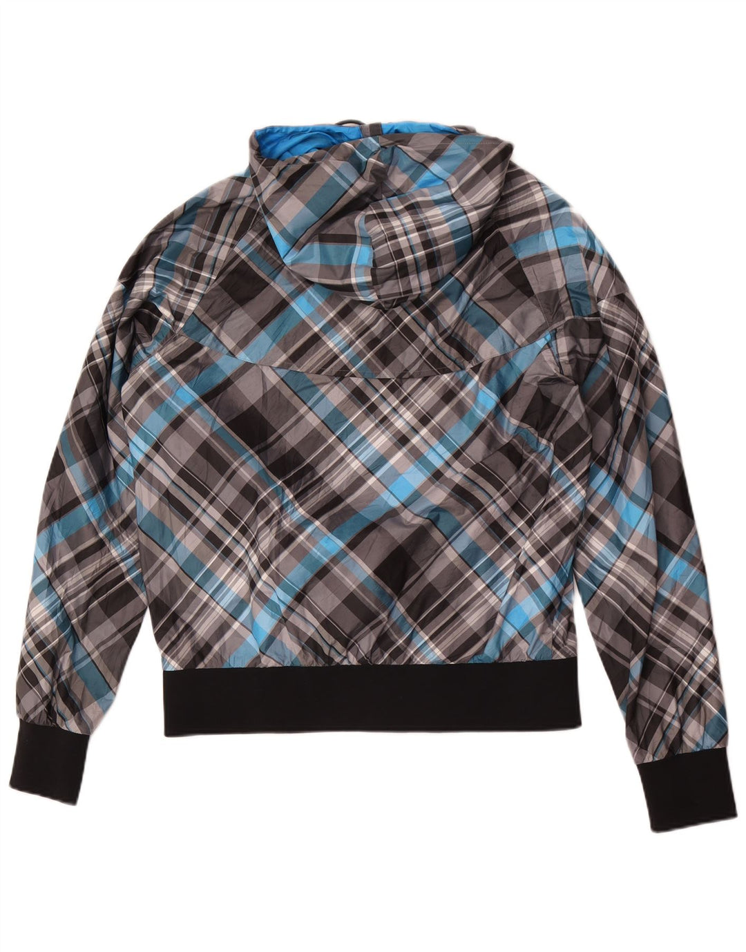 Nike Herren-Trainingsanzug mit Kapuze, groß, grau kariert, Polyester
