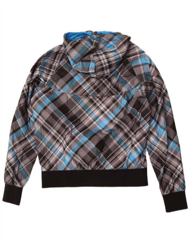 Nike Herren-Trainingsanzug mit Kapuze, groß, grau kariert, Polyester