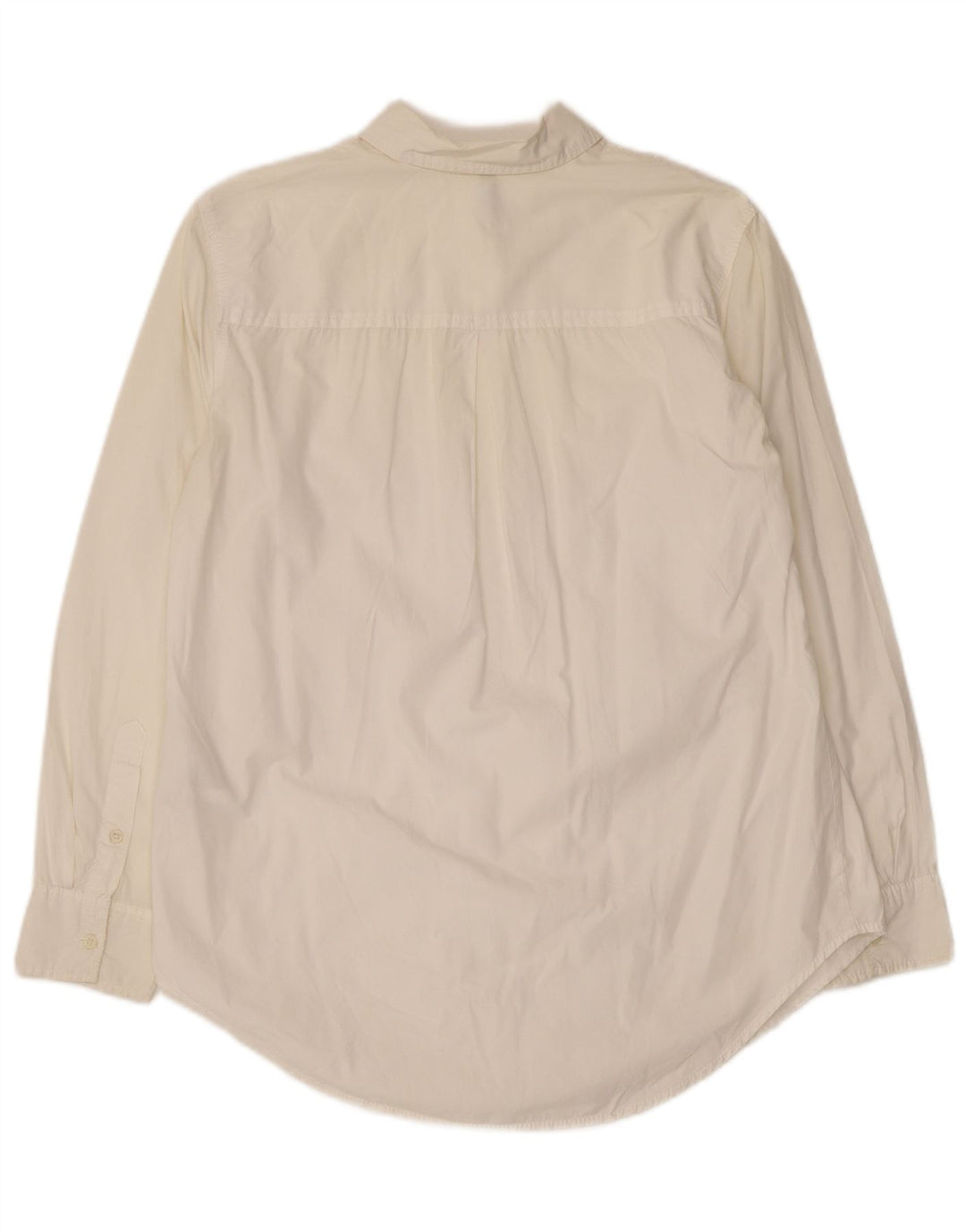 BENETTON Damen-Oversize-Hemd, UK 6, XS, weiße Baumwolle