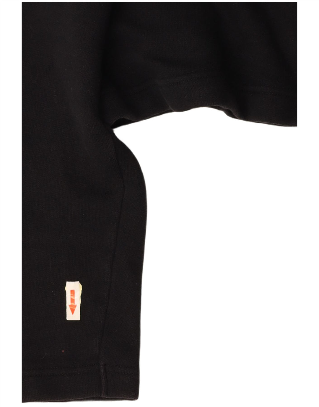 BENETTON Damen Übergroßes Grafik-Crop-Poloshirt UK 10 Small Schwarz