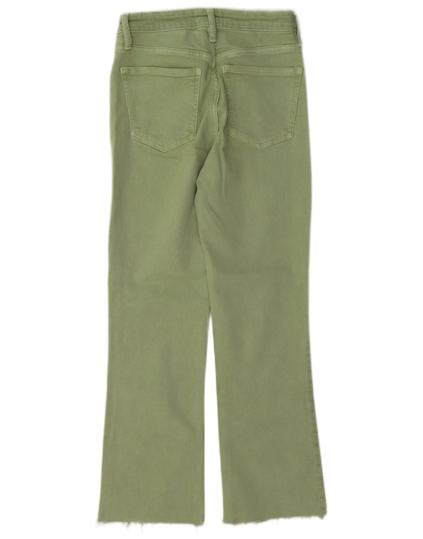 Zara Damen Straight Jeans EU 34 2XS W24 L27 Grün