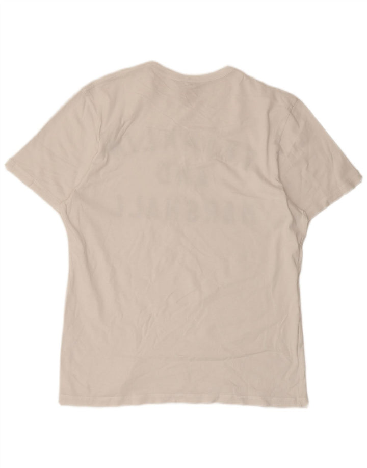 Franklin & Marshall Herren-T-Shirt mit Grafik, mittelweiße Baumwolle