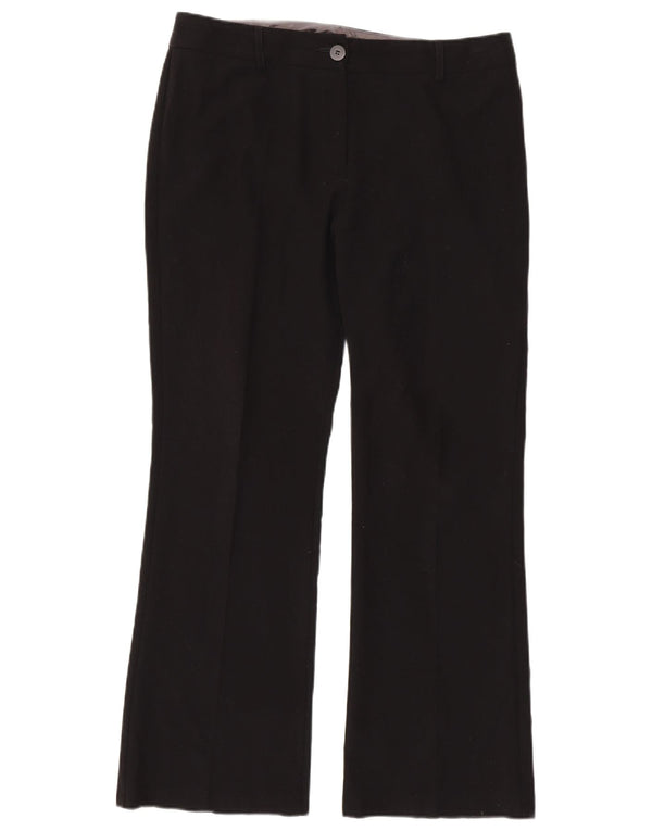 Marks & Spencer Damen Bootcut Freizeithose UK 14 Large W34 L30 Schwarz