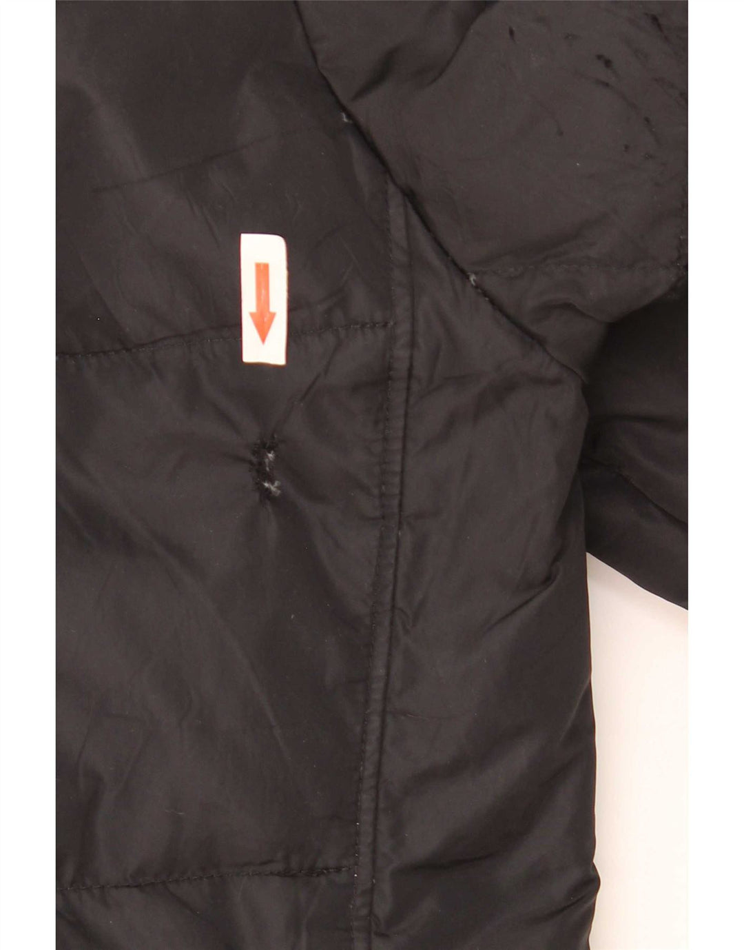 PEUTEREY Herren-Mantel mit Kapuze, gepolstert, UK 40, Größe L, Schwarz, Polyester