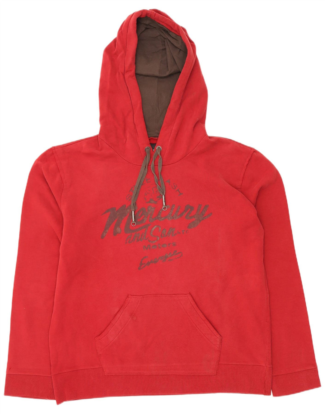 ENERGIE Herren-Kapuzenpullover mit Grafik, XL, rote Baumwolle