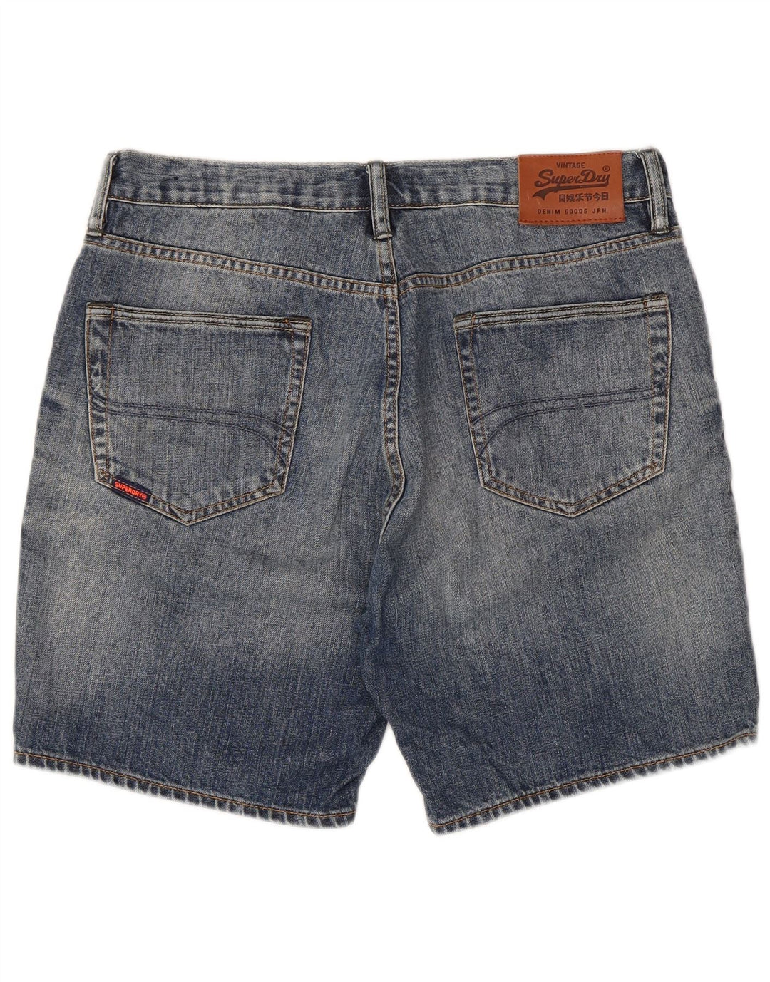 SUPERDRY Herren-Jeansshorts W34, Größe L, Blau, Baumwolle