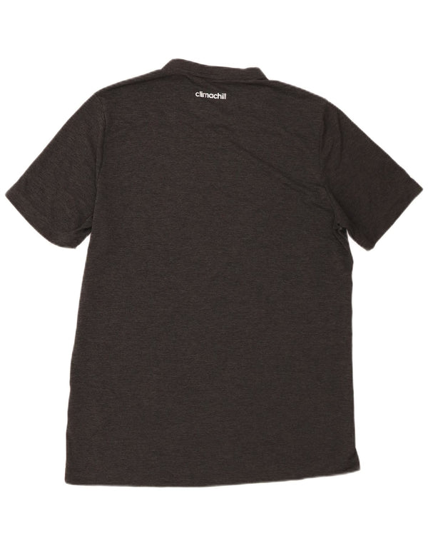 Adidas Herren Climachill T-Shirt Top Mittelgraues Polyester