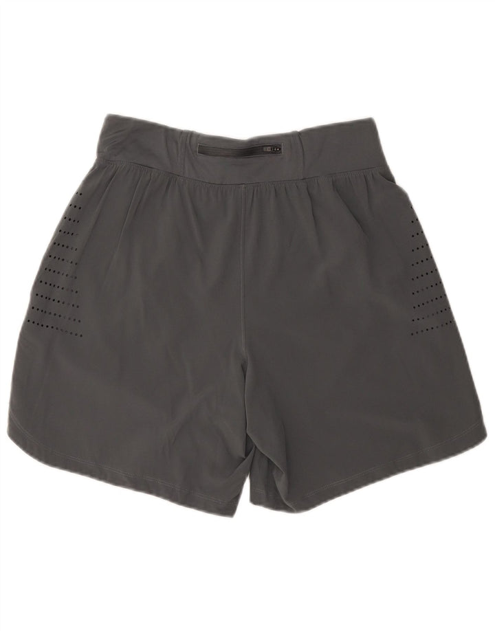 UNDER ARMOUR Damen Sportshorts UK 14 Mittelgraues Polyester