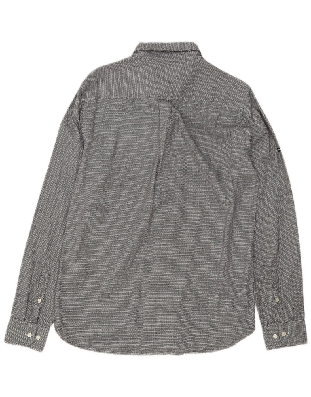 Superdry Herren-Hemd aus mittelgrauer Baumwolle