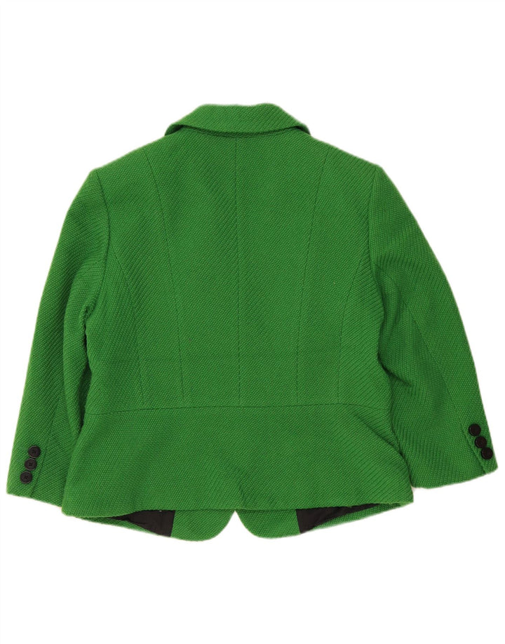 Marks & Spencer Damen-Blazerjacke mit 5 Knöpfen, Gr. 16, Grün, Polyester