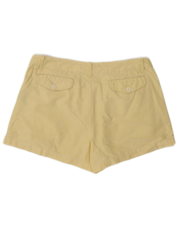 Ralph Lauren Damen Chinoshorts US 10 Large W34 Gelbe Baumwolle