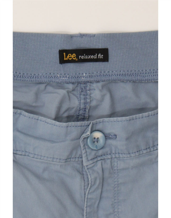 LEE Mens Relaxed Fit Cargo Shorts  W40 XL Blue Vintage Lee and Second-Hand Lee from Messina Hembry 