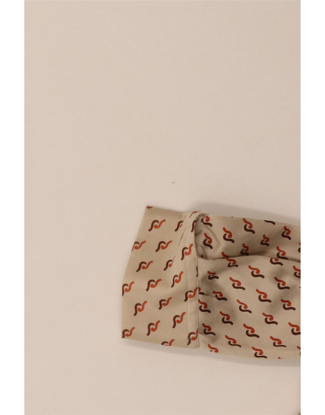 VINTAGE Damen Pullover Shirt UK 16 Large Beige Geometrisch