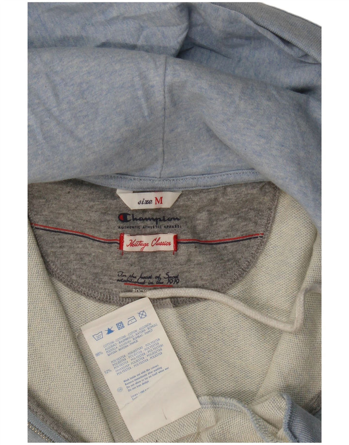 Champion Damen Heritage Classics Zip Hoodie Pullover UK 14 Mittelblau