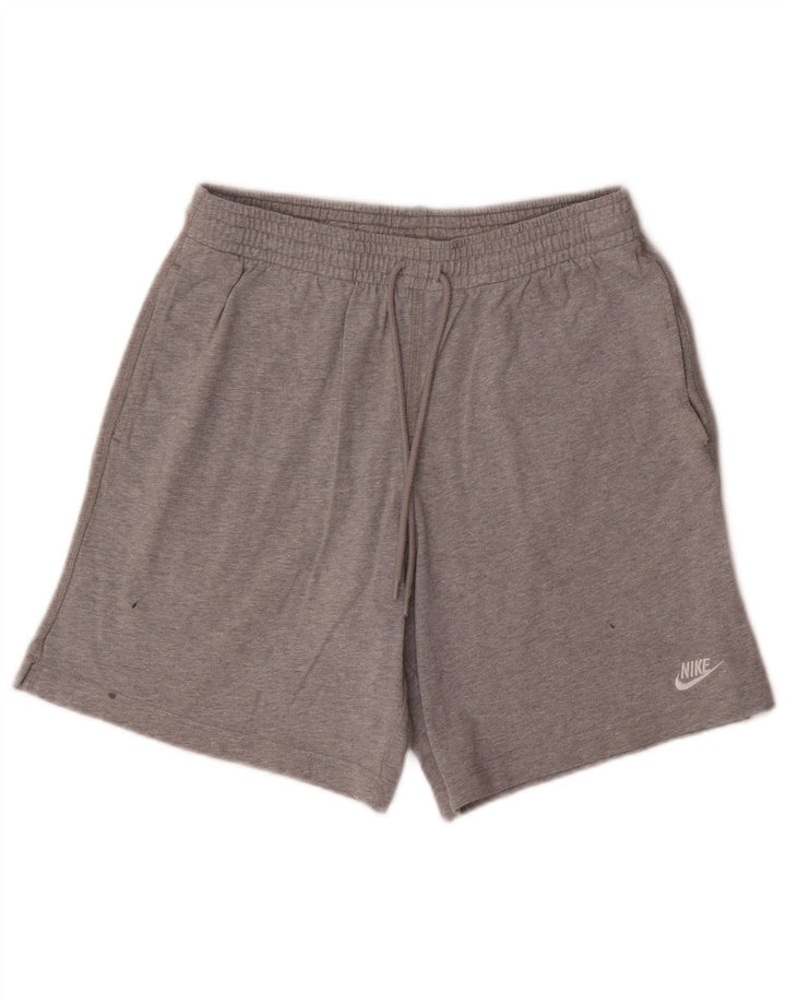 Nike Herren-Sportshorts, Größe S, graue Baumwolle