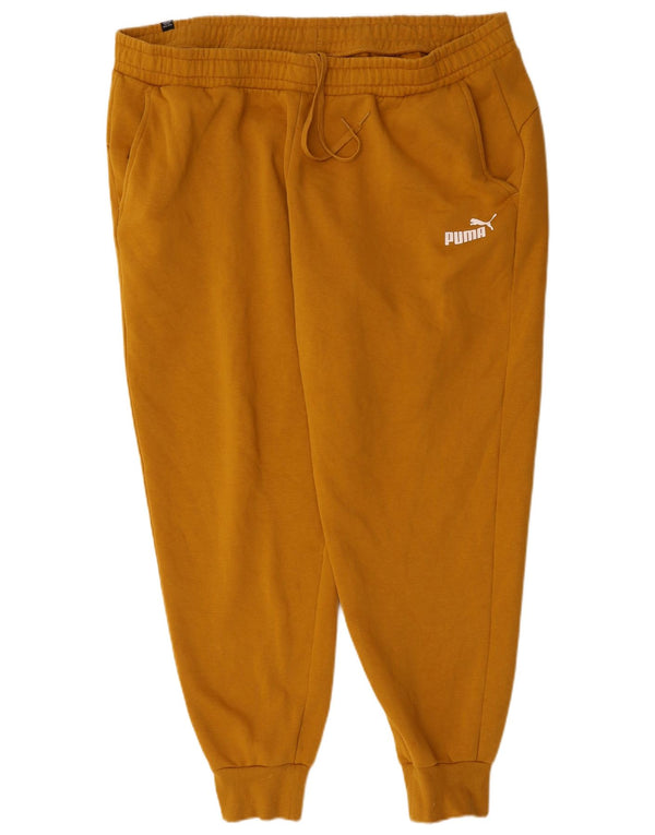 Puma Damen Trainingshose Jogger 3XL Gelb Baumwolle