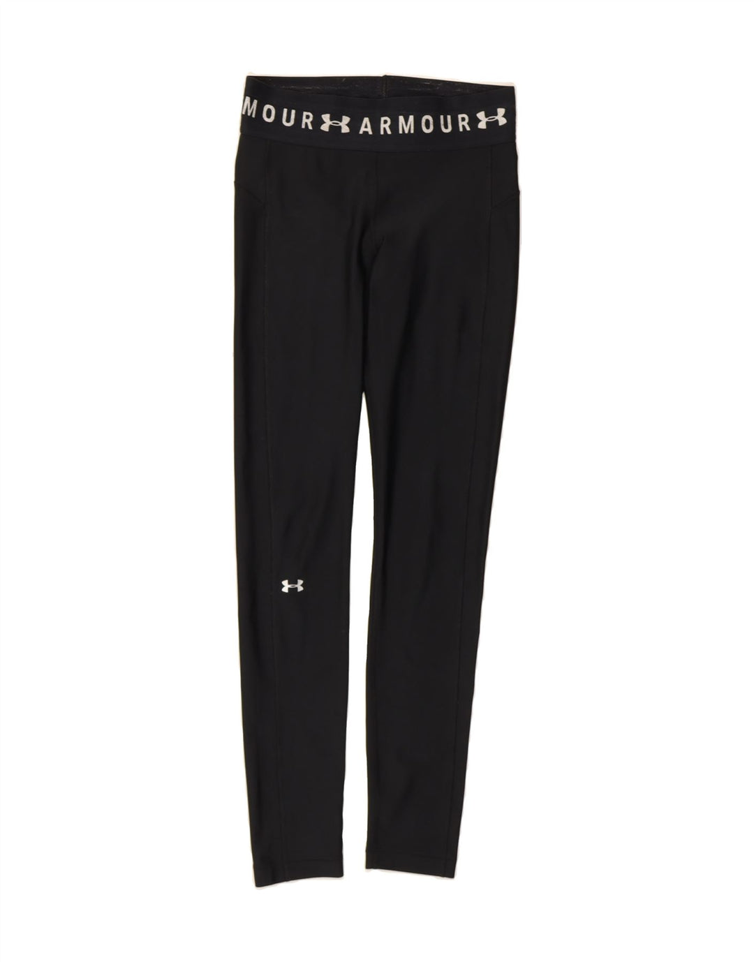 UNDER ARMOUR Womens Graphic Leggings UK 10 Small Black Vintage Under Armour and Second-Hand Under Armour from Messina Hembry 