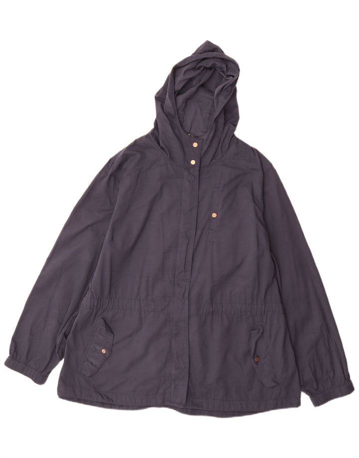 Marks & Spencer Damen-Windbreakerjacke mit Kapuze, UK 18, XL, Marineblau