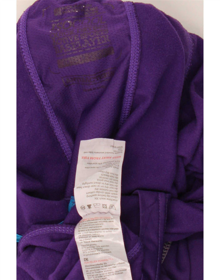 Mountain Warehouse Herren-Oberteil mit Kapuze und Reißverschluss, langärmlig, Mittelviolett