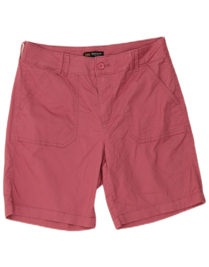 LEE Damen-Chinoshorts mit mittelhohem Bund und normaler Passform, US 8, Mittel W30, rosa Baumwolle