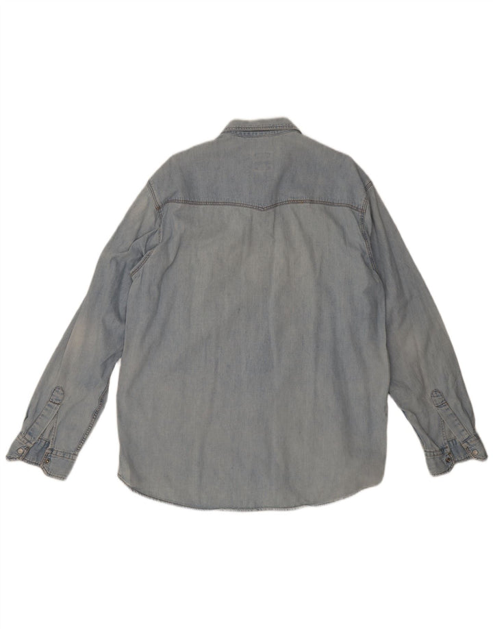 Rifle Herren-Jeanshemd XL aus blauer Baumwolle
