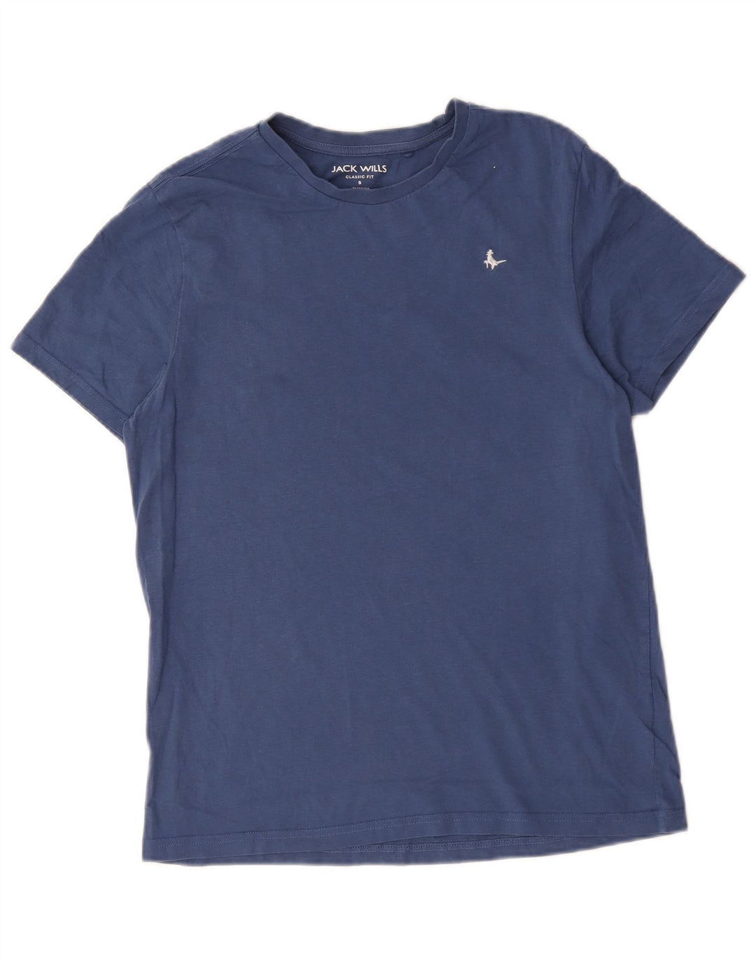 Jack Wills Herren-T-Shirt mit klassischer Passform, klein, aus blauer Baumwolle