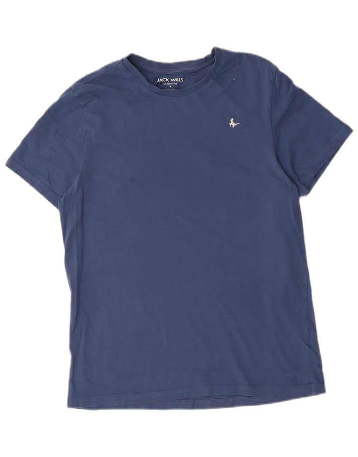 Jack Wills Herren-T-Shirt mit klassischer Passform, klein, aus blauer Baumwolle