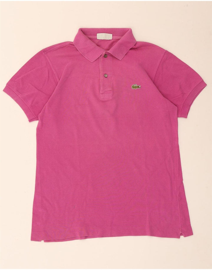 Lacoste Herren-Poloshirt, Größe 3, klein, rosa Baumwolle