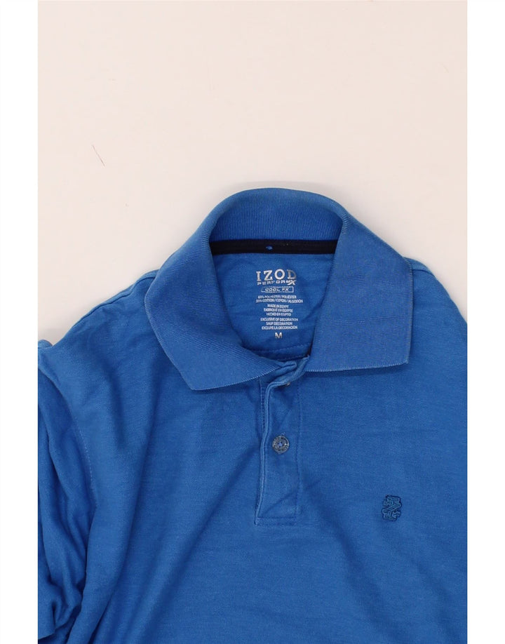 IZOD Mens Polo Shirt Medium Blue Cotton Vintage Izod and Second-Hand Izod from Messina Hembry 