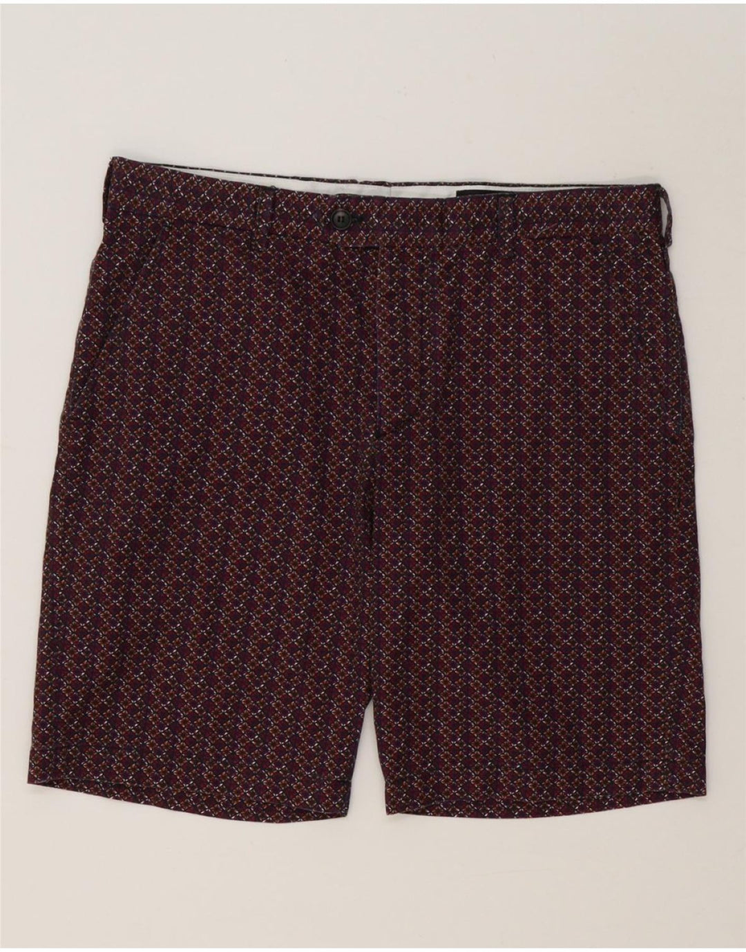 French Connection Herren-Chinoshorts W34, groß, mehrfarbig, geometrisch