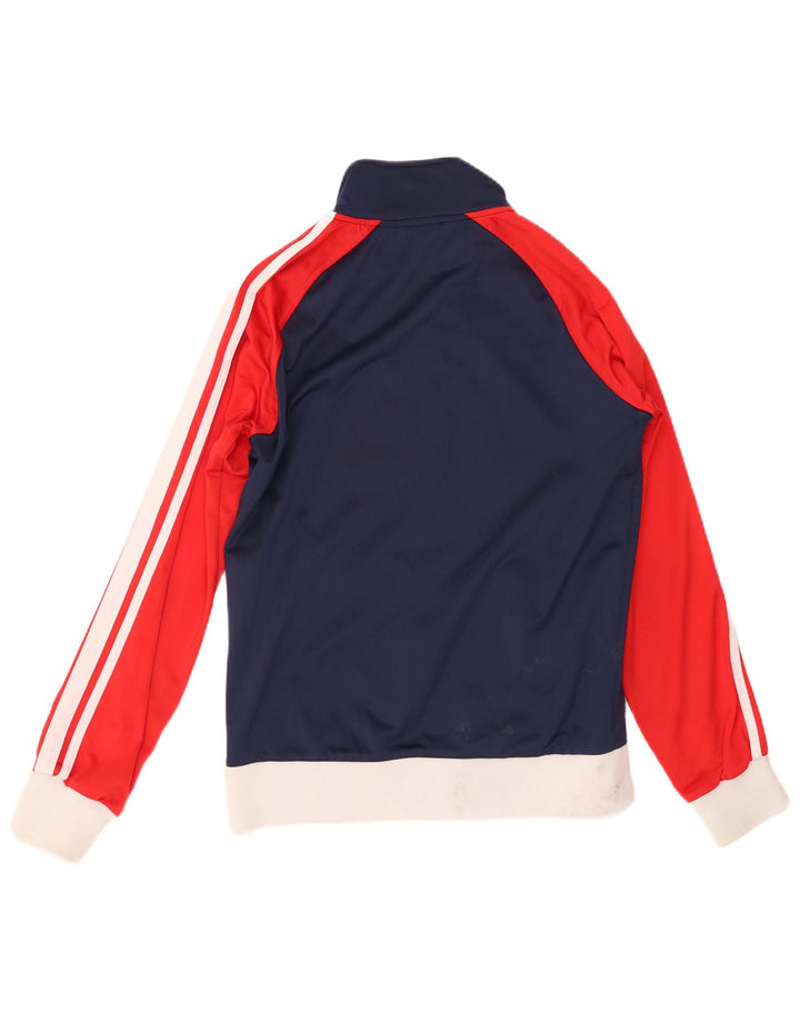 ASICS Herren-Trainingsanzug-Oberteil, Jacke, Größe S, Marineblau, Farbblock-Polyester