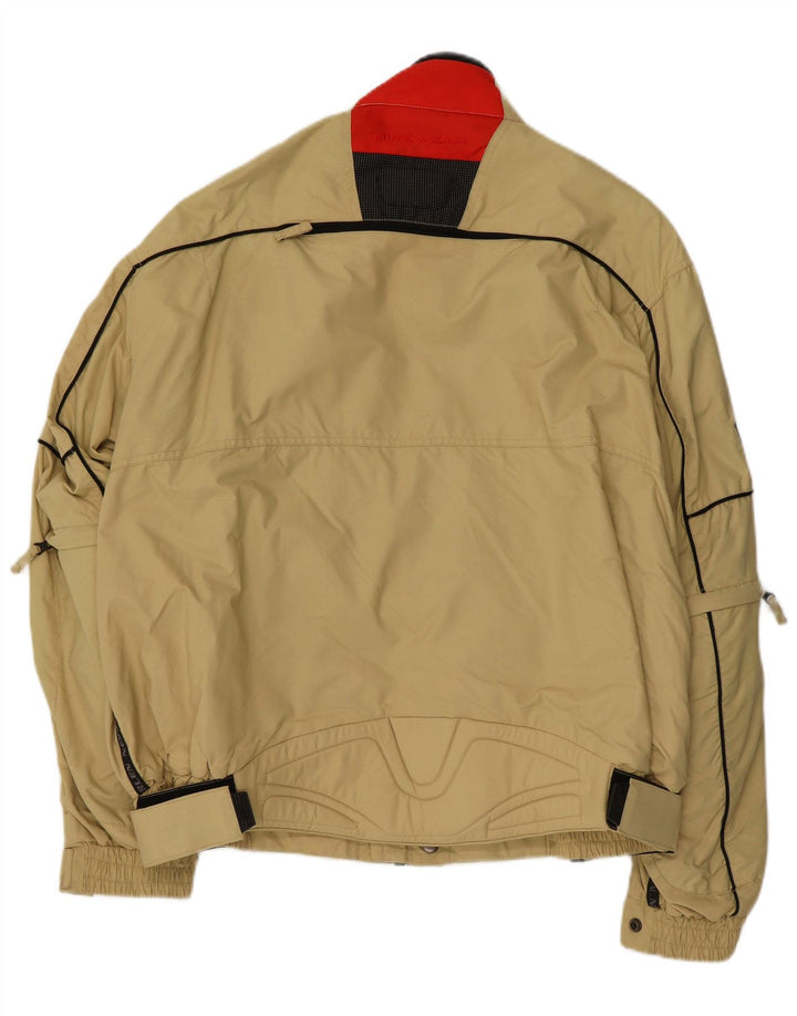 Arlen Ness Herren Racer Jacke IT 56 3XL Beige Colourblock Nylon