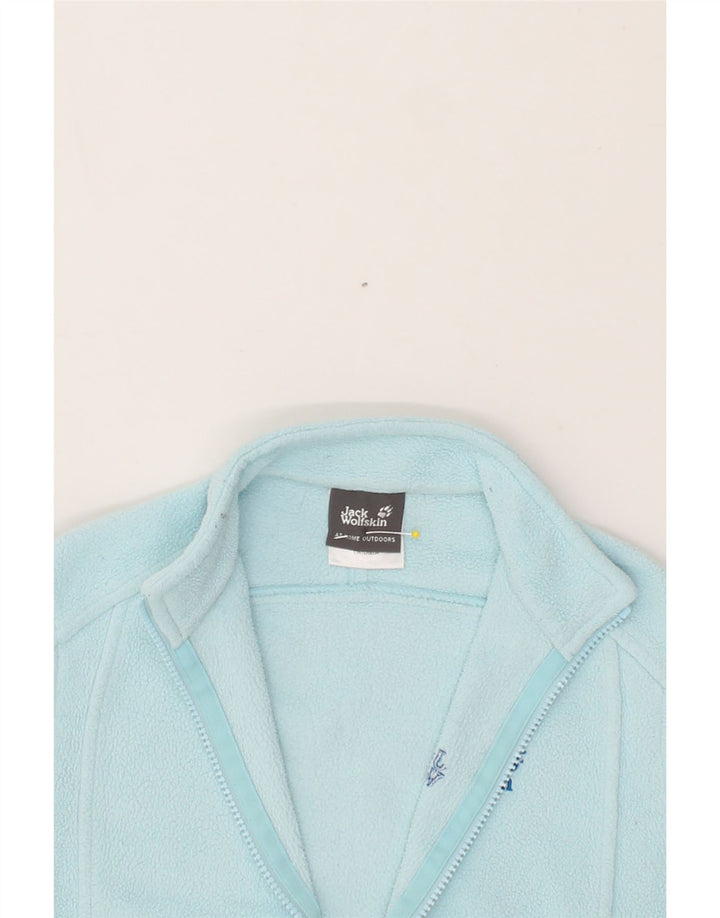 JACK WOLFSKIN Girls Fleece Jacket 9-10 Years Blue Polyester Vintage Jack Wolfskin and Second-Hand Jack Wolfskin from Messina Hembry 