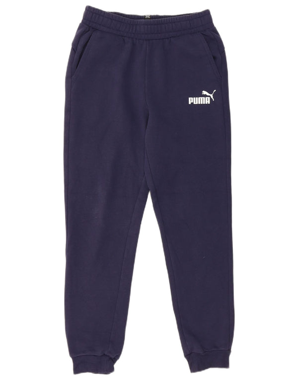 Puma Mädchen-Trainingshose, Jogginghose, 13–14 Jahre, marineblaue Baumwolle