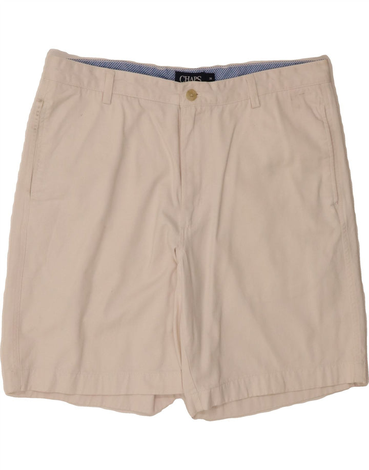 CHAPS Mens Chino Shorts W36 Large  Off White Cotton Vintage Chaps and Second-Hand Chaps from Messina Hembry 