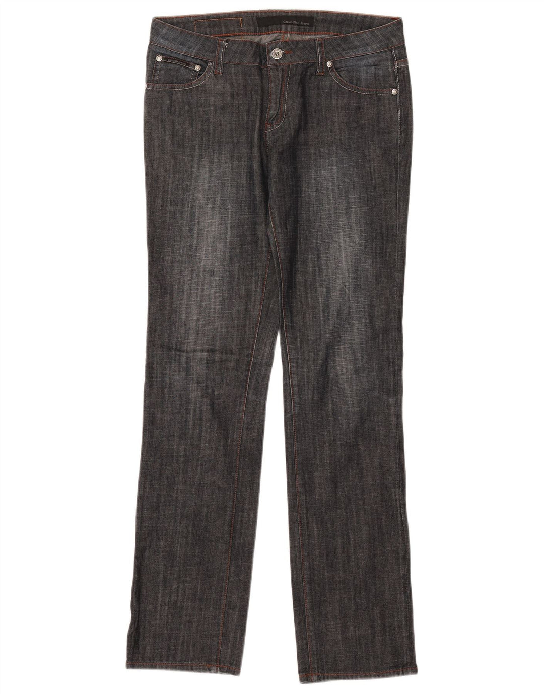 Calvin Klein Damen-Jeans mit niedriger Taille, gerade, W31, L31, Marineblau