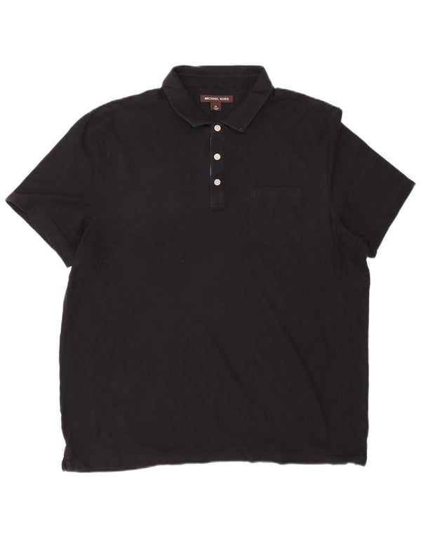 MICHAEL KORS Mens Polo Shirt XL Black