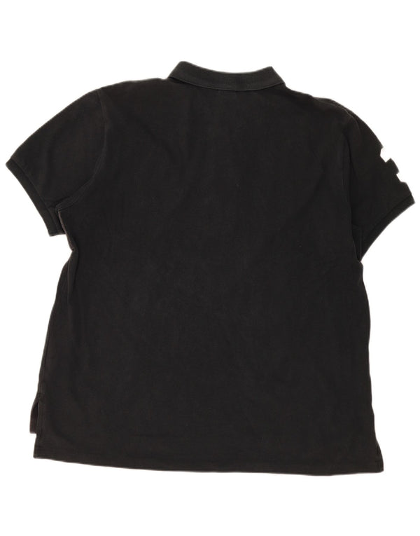 Polo Ralph Lauren Herren Graphic Custom Fit Hemd 2XL Schwarz Baumwolle