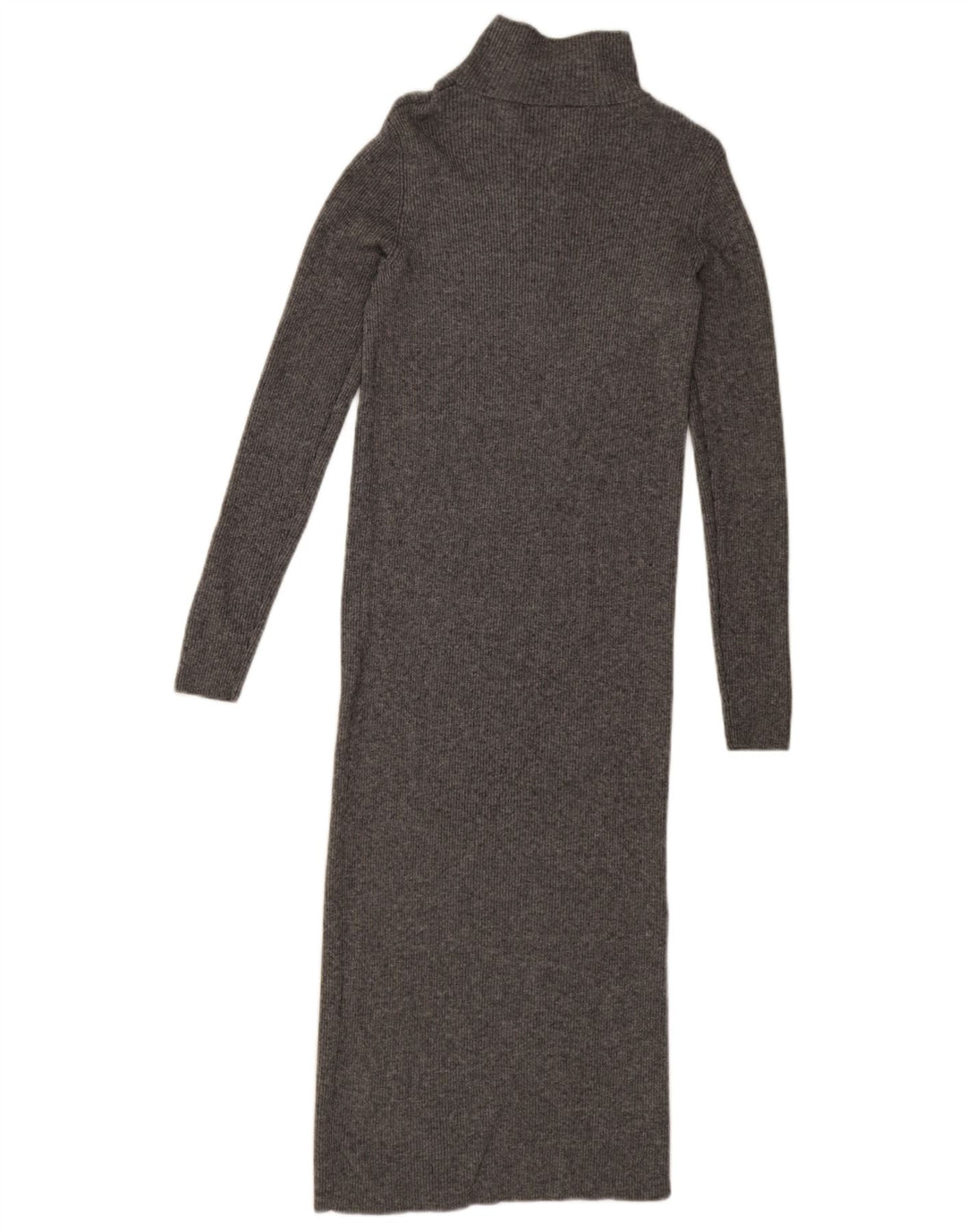 Massimo Dutti Damen Pulloverkleid UK 8 Small Grau Lyocell