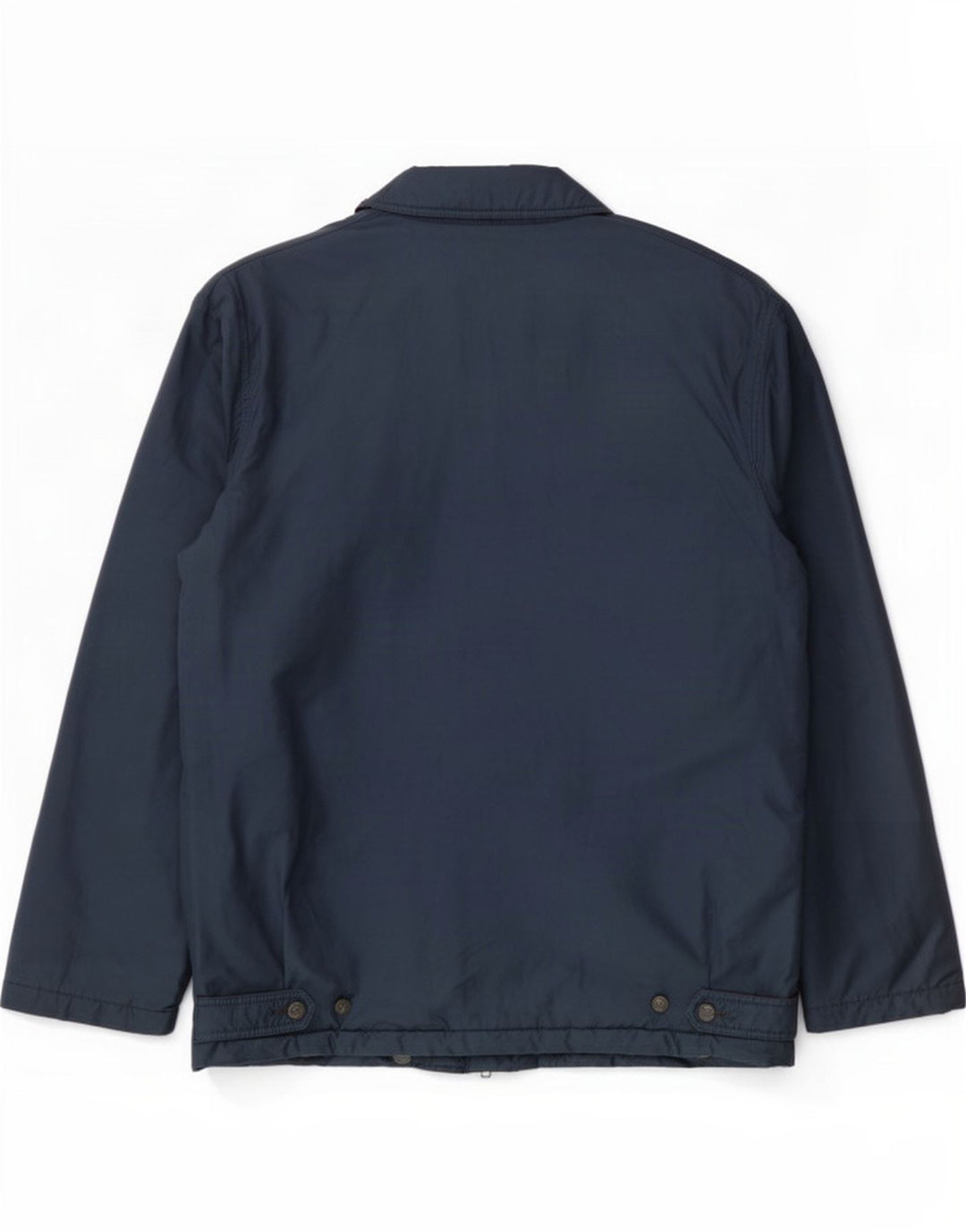 St Michael Herren-Windbreaker-Jacke mit lockerer Passform, UK 38, mittelmarineblaue Baumwolle