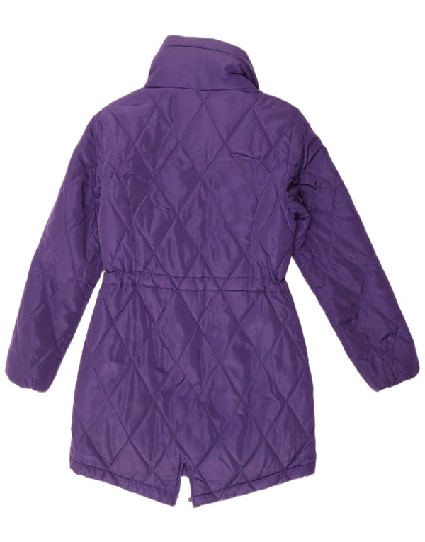 Marks & Spencer Damen Wattierter Mantel UK 8 Small Lila Polyester