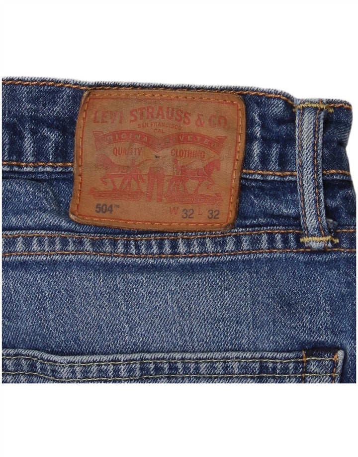 Levi's Herren 504 Straight Jeans W32 L27 Blau