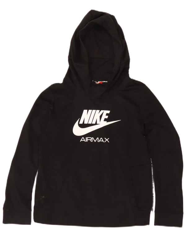 Nike Jungen Air Max Graphic Kapuzenpullover, 12–13 Jahre, Größe L, Schwarz