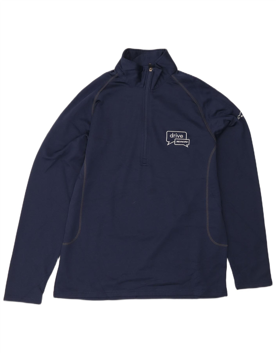 EDDIE BAUER Herren-Sweatshirt mit Reißverschluss am Hals, groß, marineblau, Polyester