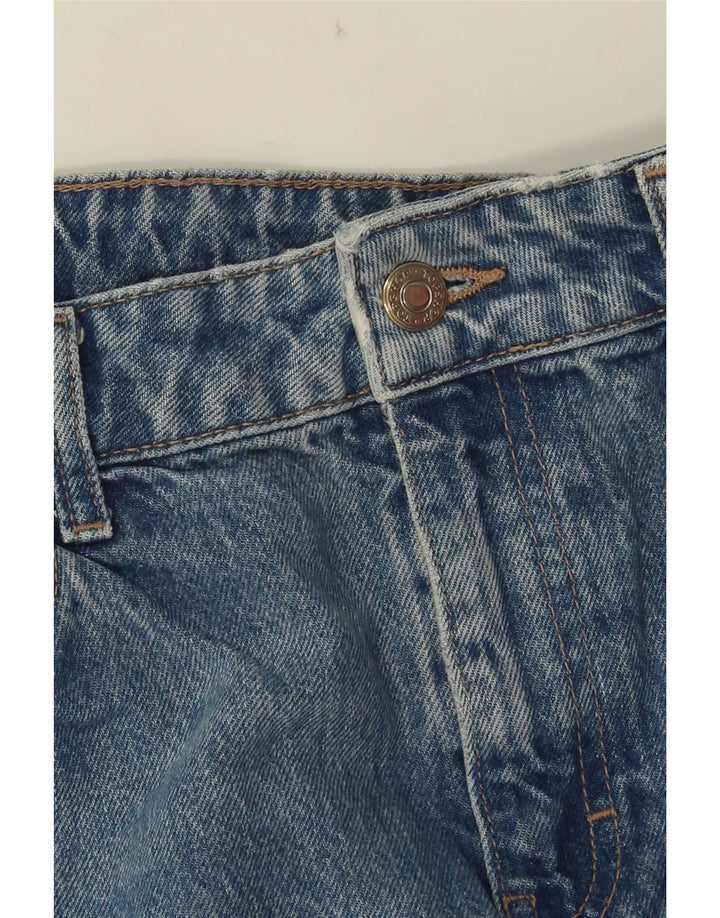 Topshop Damen Schlagjeans W30 L32 Blaue Baumwolle