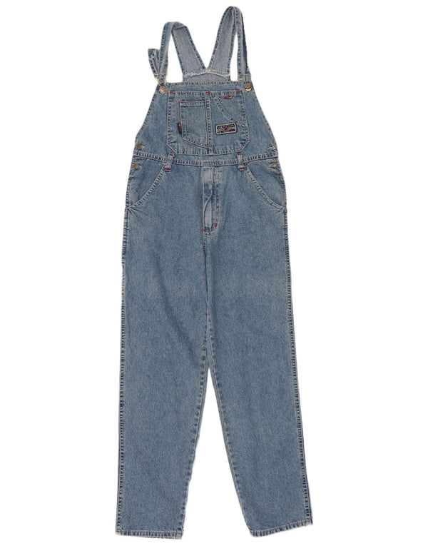 Wampum Damen Cargo-Latzhose Tapered Jeans EU 40 Medium W30 L29 Blau