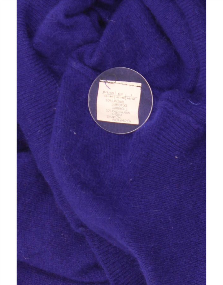Vintage Damen Strickjacke IT 46/48 Große lila Wolle