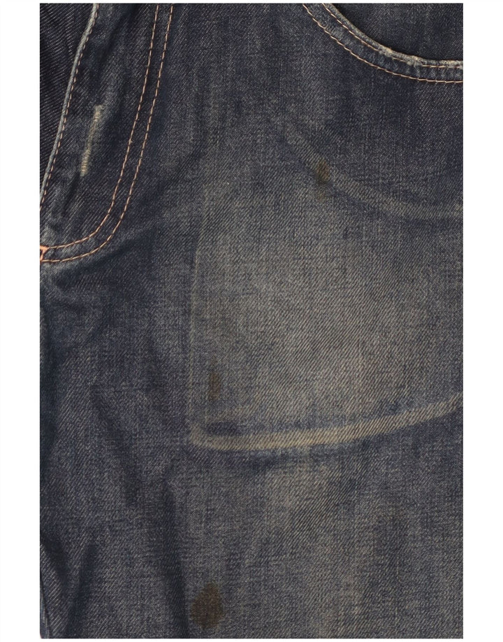 Daniele Alessandrini Damen Straight Jeans W31 L33 Blaue Baumwolle