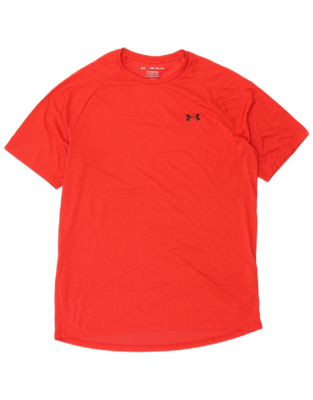 Under Armour Herren T-Shirt Top Large Rot Polyester